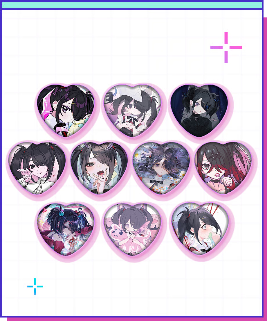 [PREORDER] Ame-chan NEEDY STREAMER OVERLOAD Popup Store Heart Can Badge Random Pack