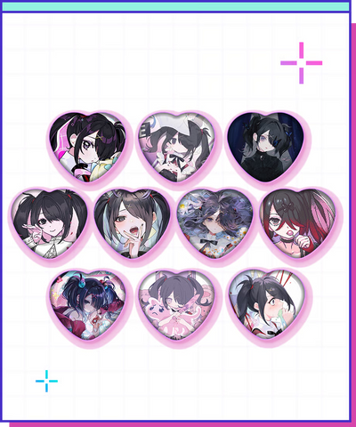 [PREORDER] Ame-chan NEEDY STREAMER OVERLOAD Popup Store Heart Can Badge Random Pack