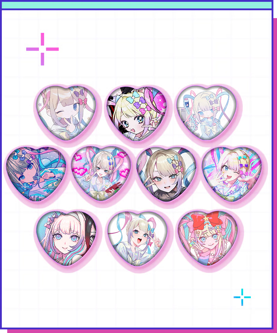 [PREORDER] KAngel NEEDY STREAMER OVERLOAD Popup Store Heart Can Badge Random Pack