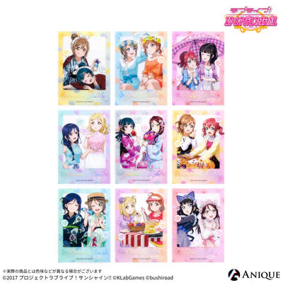 [PREORDER] Aqours Love Live UR Pair Foil-Stamped Clear Photo Cards (Random Pack / Box)