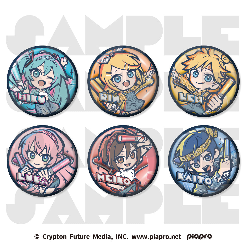 [PREORDER] Vocaloid ~Have a good time~ Chibi Metallic Can Badges