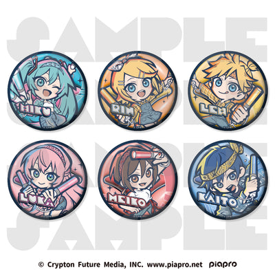 [PREORDER] Vocaloid ~Have a good time~ Chibi Metallic Can Badges