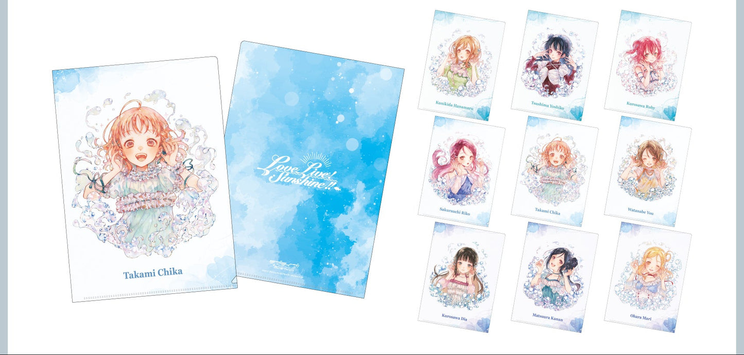 [PREORDER] Aqours Love Live x Onkyo Clear Files
