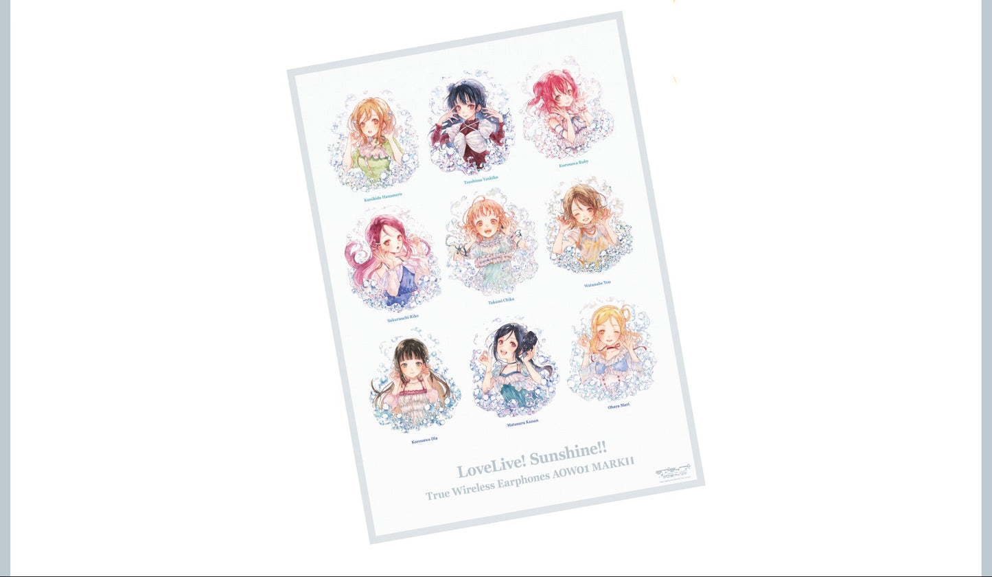 [PREORDER] Aqours Love Live x Onkyo B2 Poster
