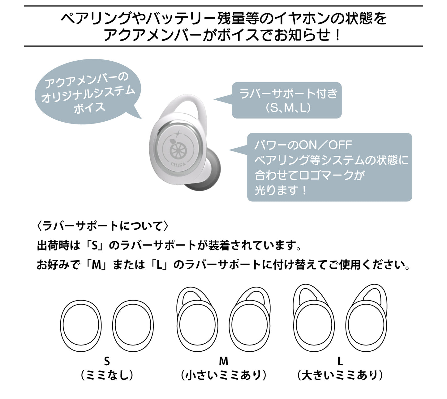 [PREORDER] Aqours Love Live x Onkyo Wireless Earphones AOW01 MARK II