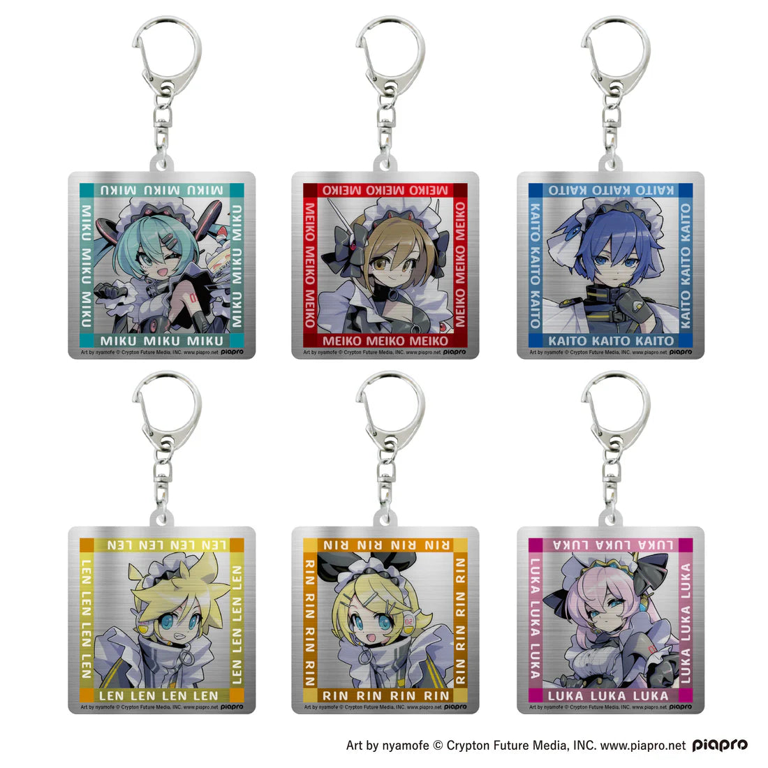 [PREORDER] Vocaloid Cyber Maid Metal Keychains