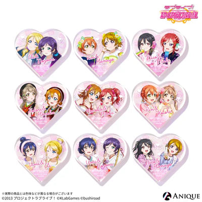 [PREORDER] u's Love Live UR Pair Heart-shaped Mini Acrylic Blocks (Random Pack / Box)