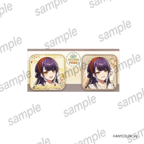 [PREORDER] Nijisanji EN x Manekineko Cozy Autumn Picnic Square Can Badge Sets