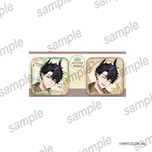 [PREORDER] Nijisanji EN x Manekineko Cozy Autumn Picnic Square Can Badge Sets