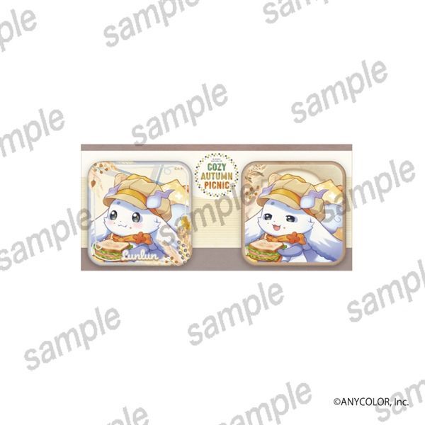 [PREORDER] Nijisanji EN x Manekineko Cozy Autumn Picnic Square Can Badge Sets