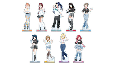 [PREORDER] Aqours Love Live Sunshine arti-mate Y2K Fashion Ver. Extra Large Acrylic Stands