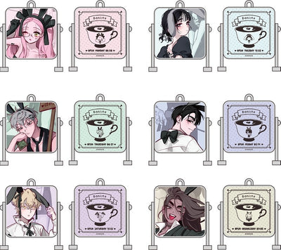 [PREORDER] ALIEN STAGE x Aniplus Cafe Signboard-Shaped Light Keychain Blind Bags