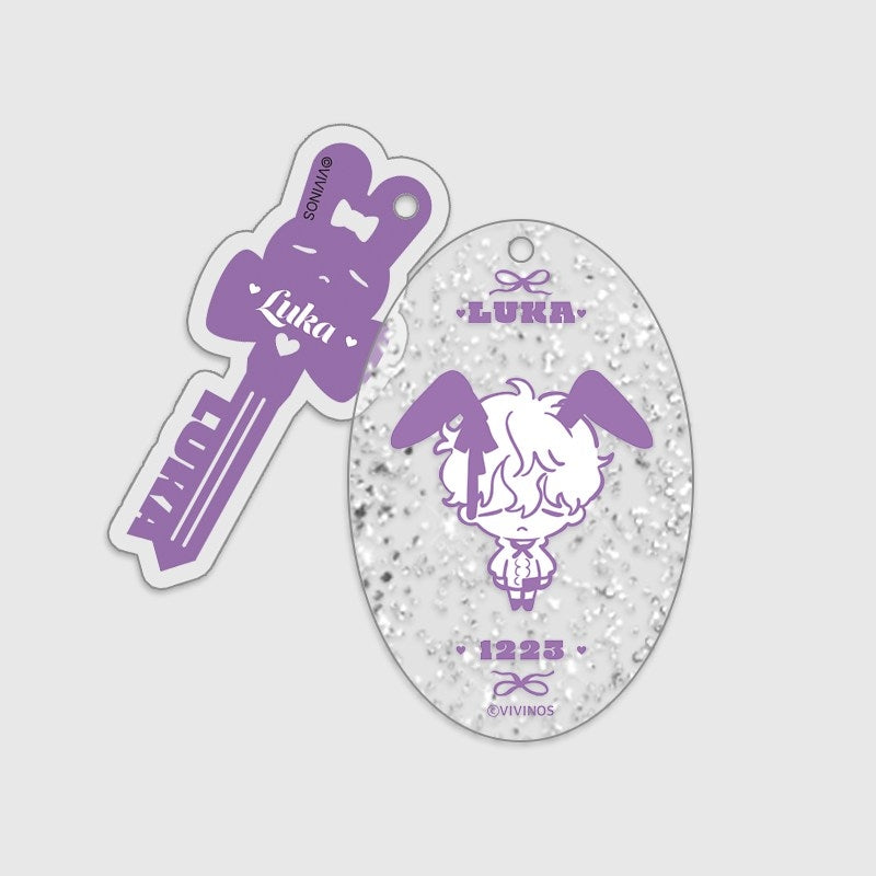 [PREORDER] ALIEN STAGE x Aniplus Cafe Key-shaped Acrylic Charm Keychains