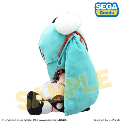 [PREORDER] Vocaloid Hatsune Miku Panda Buns Fluffy Plush (LL)