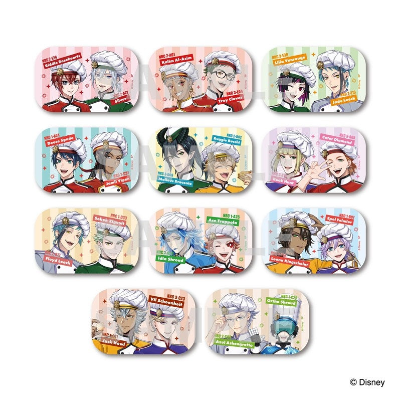 [PREORDER] Twisted Wonderland Master Chef Duo Rectangle Can Badges