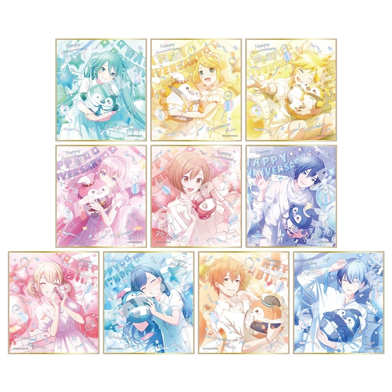[PREORDER] Project Sekai Anniversary/Birthday Illustration 2024-2025 Mini Shikishi Art Boards Set A