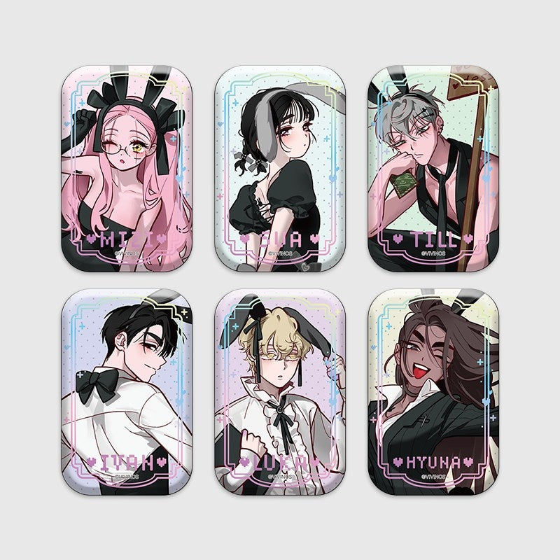 [PREORDER] ALIEN STAGE x Aniplus Cafe Square Can Badge Blind Bags