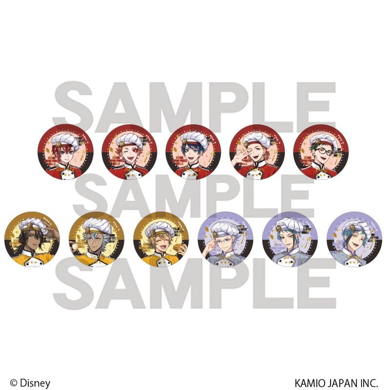 [PREORDER] Twisted Wonderland Master Chef Foil-Stamped Can Badges Set A