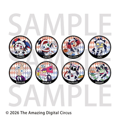 [PREORDER] The Amazing Digital Circus Animate Cafe Maid & Butler ver. Glitter Can Badge Blind Bags Set A