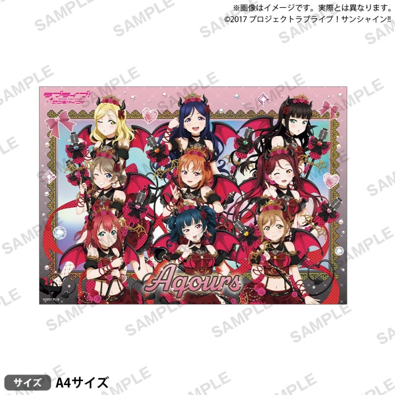 [PREORDER] Aqours Love Live Sunshine Little Devil ver. A4 Hologram Mini Posters