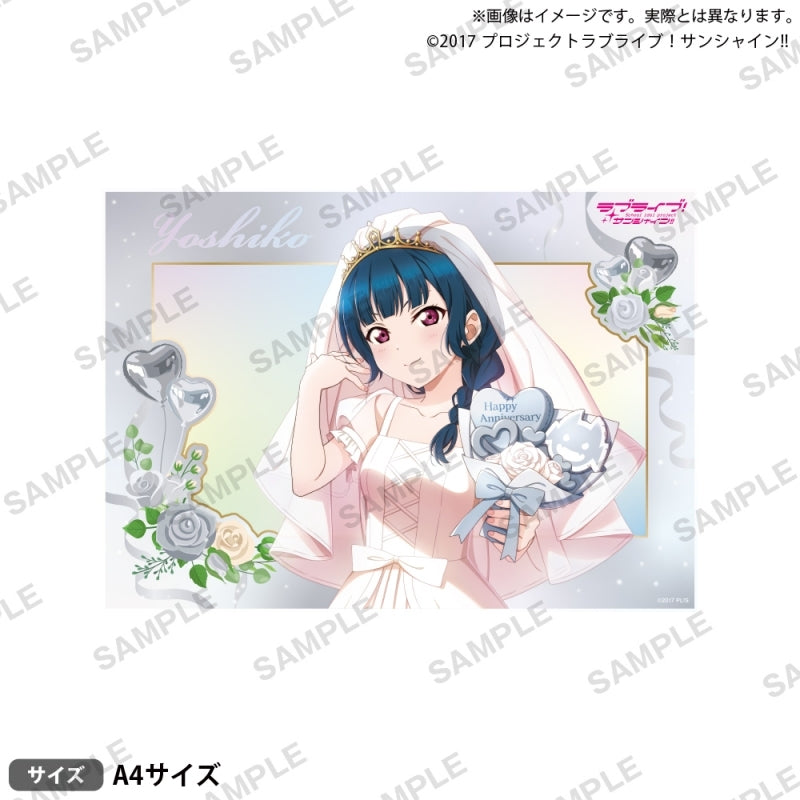 [PREORDER] Aqours Love Live Sunshine Wedding ver. A4 Holographic Mini Posters