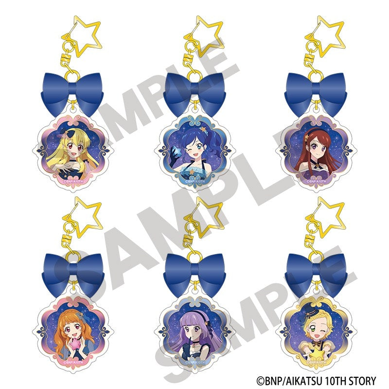 [PREORDER] Aikatsu! Starry Sky Dress ver. Ribbon Acrylic Keychains