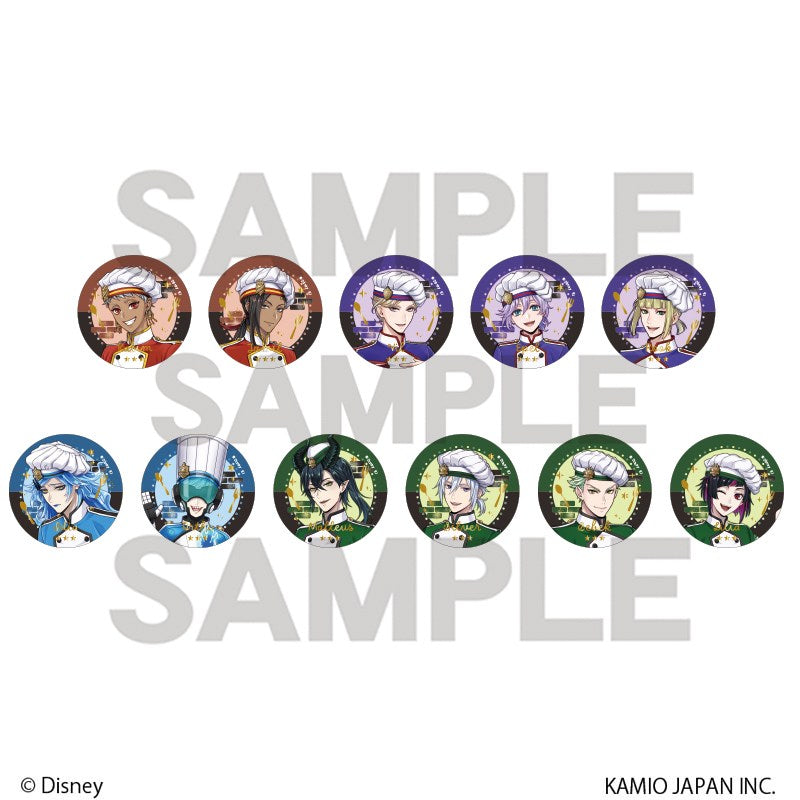 [PREORDER] Twisted Wonderland Master Chef Foil-Stamped Can Badges Set B