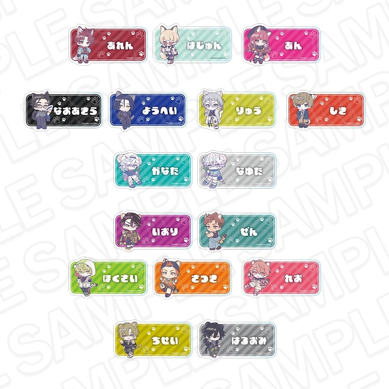 [PREORDER] Paradox Live POP UP SHOP Animal ver. Acrylic Name Badges Set A