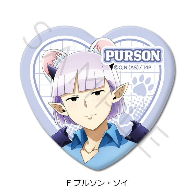 [PREORDER] Welcome to Demon School / Mairimashita Iruma-kun x Saitama Seibu Lions Heart-Shaped Can Badges