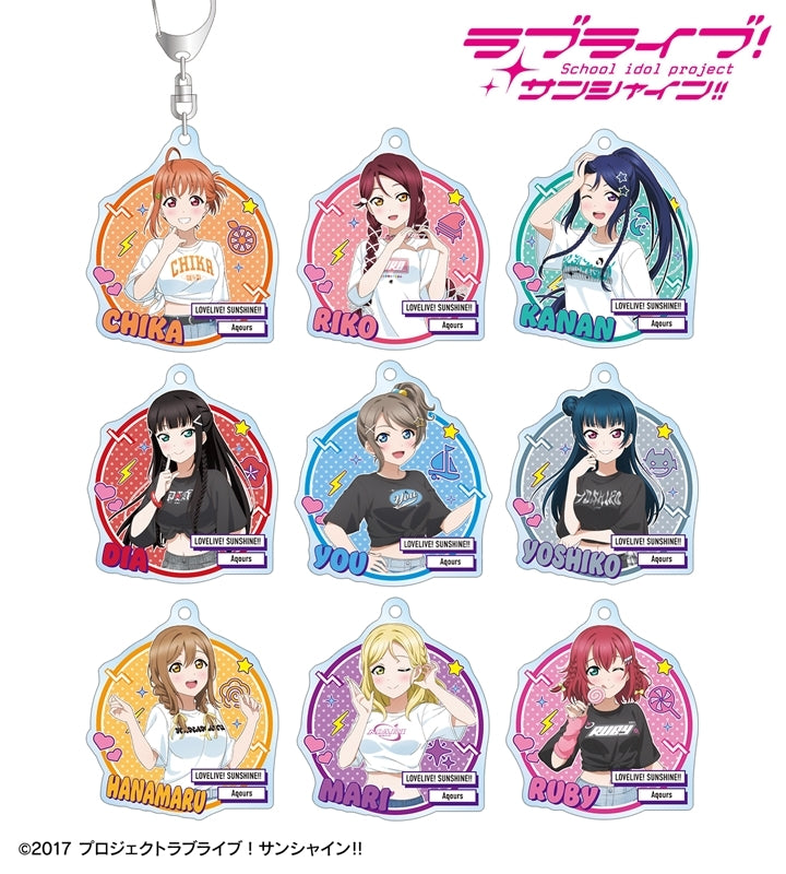 [PREORDER] Aqours Love Live Sunshine arti-mate Y2K Fashion Ver. Acrylic Keychains