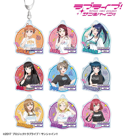 [PREORDER] Aqours Love Live Sunshine arti-mate Y2K Fashion Ver. Acrylic Keychains