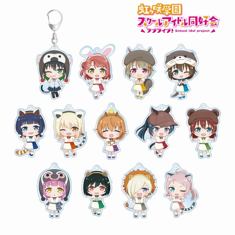 [PREORDER] Love Live Nijigasaki x Tobu Zoo Trading Chibi Acrylic Keychain [Blind Bag]