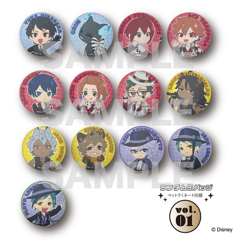 [PREORDER] Twisted Wonderland The Animation Chibi Can Badges Set A