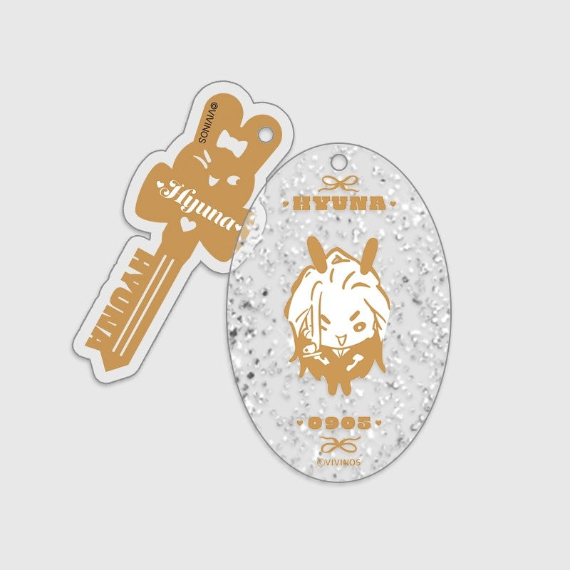 [PREORDER] ALIEN STAGE x Aniplus Cafe Key-shaped Acrylic Charm Keychains