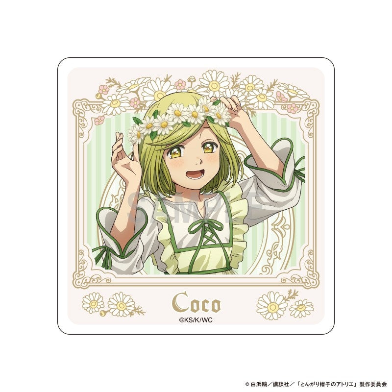 [PREORDER] Witch Hat Atelier Dress-Up & Flower Ver. Acrylic Coasters