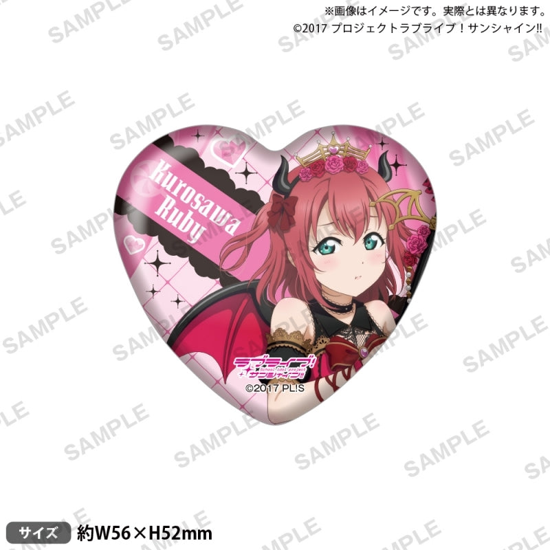 [PREORDER] Aqours Love Live Sunshine Little Devil ver. Heart Can Badges