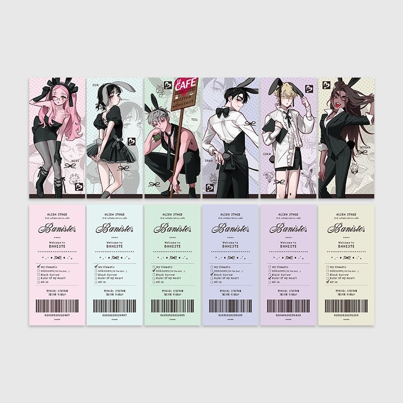 [PREORDER] ALIEN STAGE x Aniplus Cafe Embossed Ticket Blind Bags