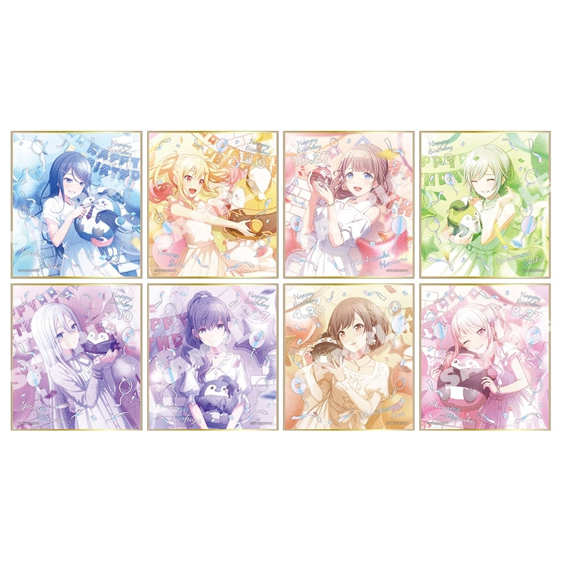 [PREORDER] Project Sekai Anniversary/Birthday Illustration 2024-2025 Mini Shikishi Art Boards Set B