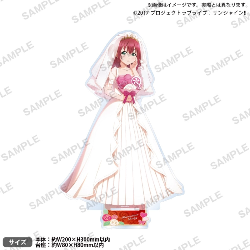 [PREORDER] Aqours Love Live Sunshine Wedding ver. BIG Acrylic Stands