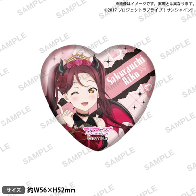 [PREORDER] Aqours Love Live Sunshine Little Devil ver. Heart Can Badges