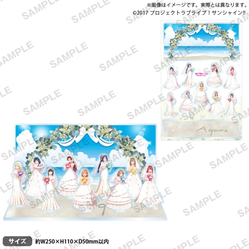 [PREORDER] Aqours Love Live Sunshine Wedding ver. Acrylic Diorama