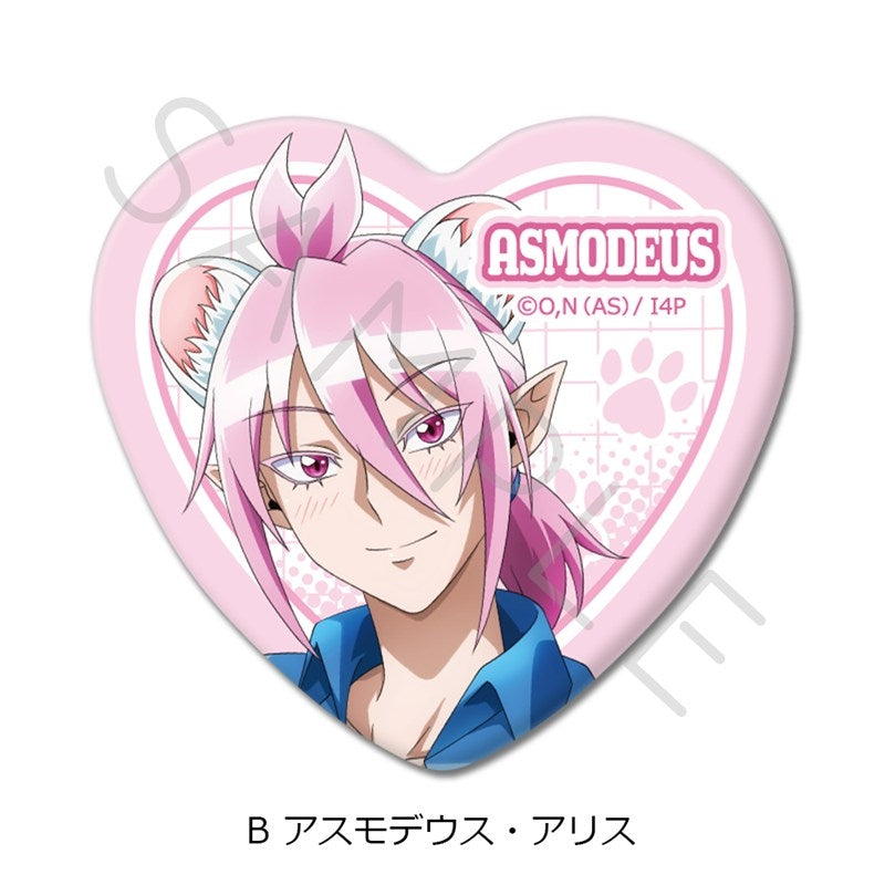 [PREORDER] Welcome to Demon School / Mairimashita Iruma-kun x Saitama Seibu Lions Heart-Shaped Can Badges