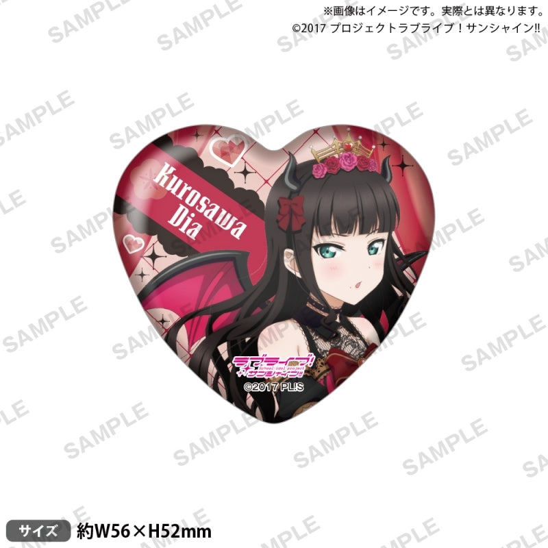 [PREORDER] Aqours Love Live Sunshine Little Devil ver. Heart Can Badges