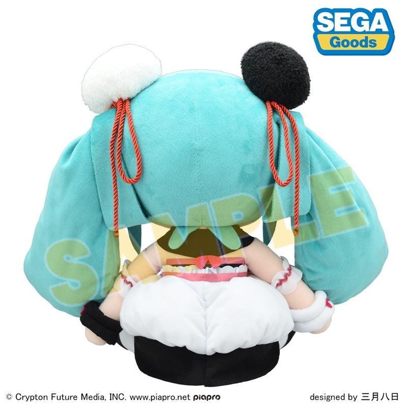 [PREORDER] Vocaloid Hatsune Miku Panda Buns Fluffy Plush (LL)