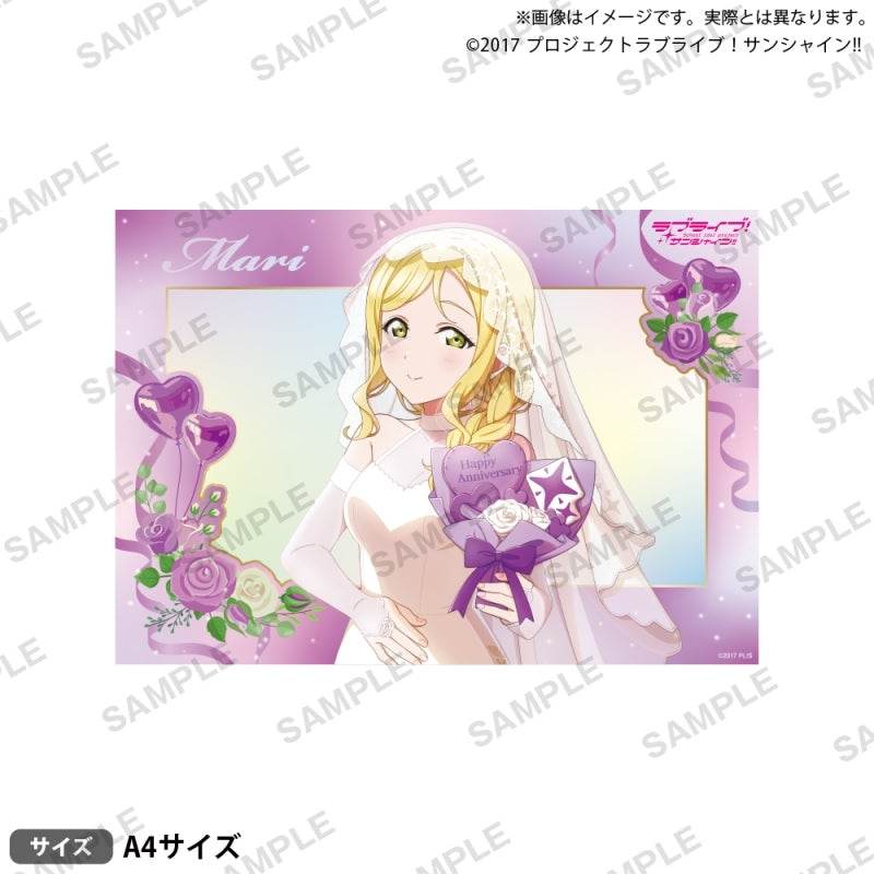 [PREORDER] Aqours Love Live Sunshine Wedding ver. A4 Holographic Mini Posters