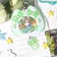 Green PVC Cat Badge Holder (5.8-7.5CM)