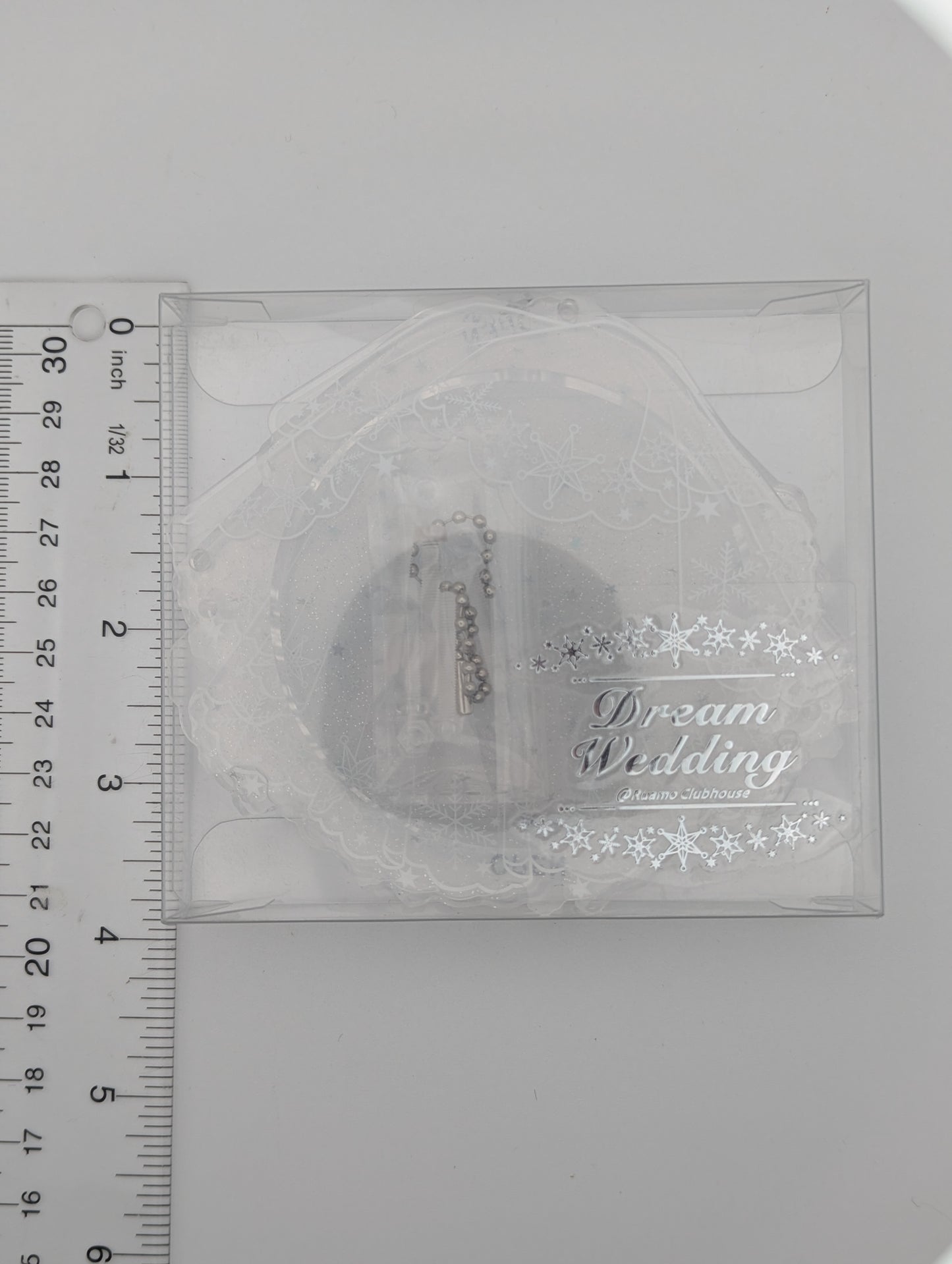 Acrylic Wedding Veil Badge Holder (7.5CM)