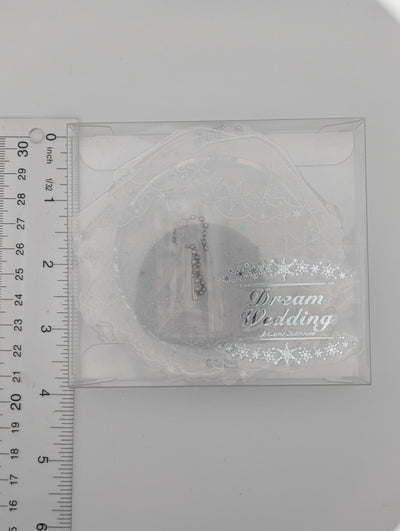 Acrylic Wedding Veil Badge Holder (7.5CM)