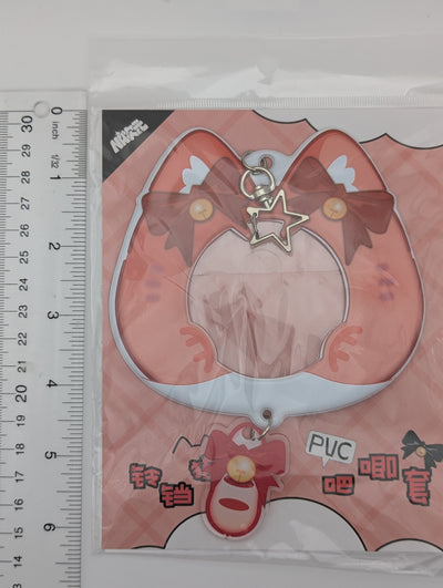 Red PVC Cat Badge Holder (5.8-7.5CM)