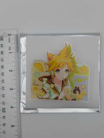 Kagamine Len Project Sekai Anniversary Birthday 2023-2024 Acrylic Badge Clip